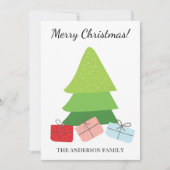 キュートカラフルメリークリスマスイラストレーション シーズンカード (正面)