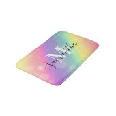 キュートカラフルモノグラム バスマット (アングル)