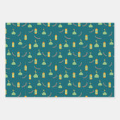 キュートカラフルラマダンEidムバラクおもしろいEid ラッピングペーパーシート (正面3)