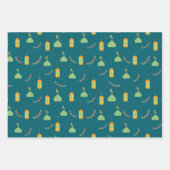 キュートカラフルラマダンEidムバラクHappy Eid ラッピングペーパーシート (正面3)