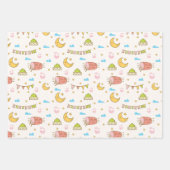 キュートカラフルラマダンEidムバラクHappy Eid ラッピングペーパーシート (正面2)