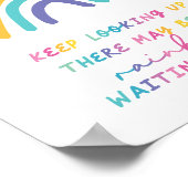 キュートカラフルレインボープレイルームデコール ポスター (角)