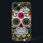キュートカラフルレトロフローラシュガースカル iPhone 13ケース<br><div class="desc">可愛カラフルいレトロフローラ砂糖スカル。</div>