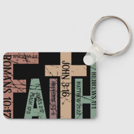 キュートカラフル信仰聖句タイポグラフィ引用文 キーホルダー