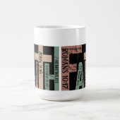 キュートカラフル信仰聖句タイポグラフィ引用文 コーヒーマグカップ (中央)