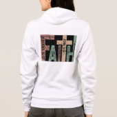 キュートカラフル信仰聖句タイポグラフィ引用文 パーカ (裏面)