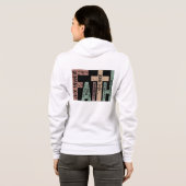 キュートカラフル信仰聖句タイポグラフィ引用文 パーカ (裏面フル)