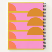 キュートカラフル幾何パーソナライズされたグラフの主題 ノートブック (裏面)