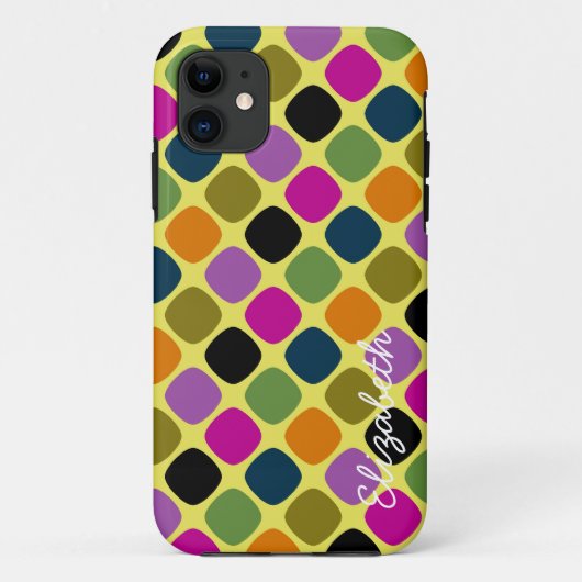 キュートカラフル幾何モダンパターン4 Case-Mate iPhoneケース (裏面)