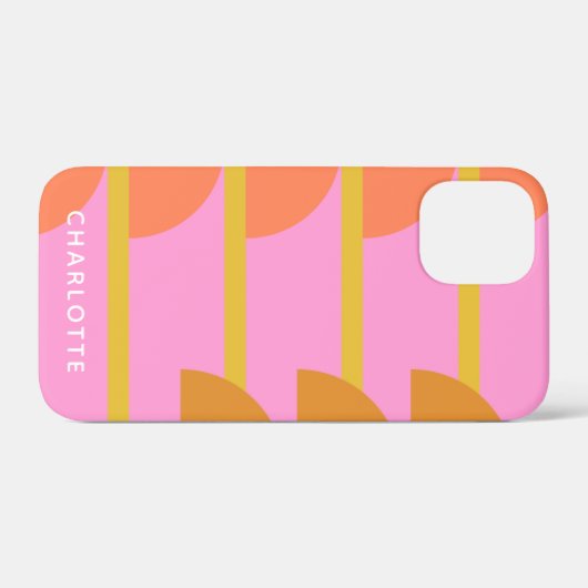 キュートカラフル幾何学北欧パーソナライズされた Case-Mate iPhoneケース (裏面 (横))