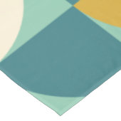 キュートカラフル幾何形状パターンティール(緑がかった色) テーブルクロス (アングル)