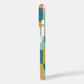 キュートカラフル幾何形状パターンティール(緑がかった色) Case-Mate iPhoneケース (裏面 / 左)