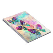 キュートカラフル蝶 ノートブック (右側)