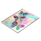 キュートカラフル蝶 ノートブック (左側)
