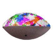 キュートカラフル（ばちゃばちゃ）跳ねるデザイン アメリカンフットボール (回転270)