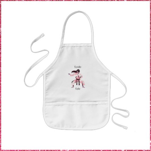 キュートカラートガール武術アーツ 子供用エプロン