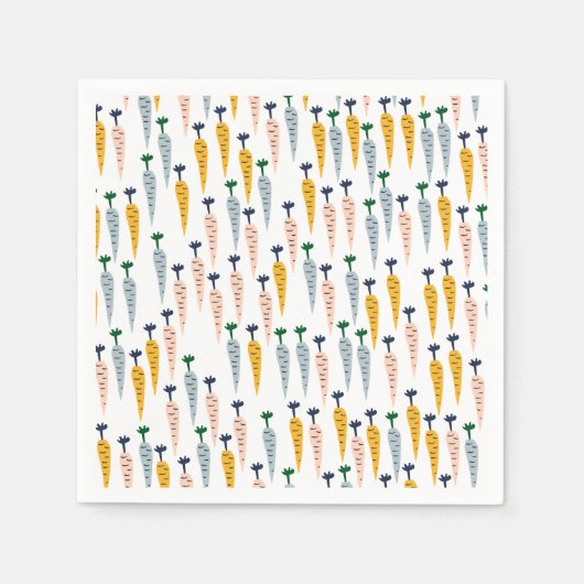 キュートカロット紙ナプキンス スタンダードカクテルナプキン (正面)
