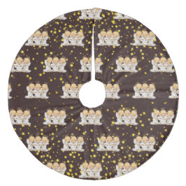 キュートカロリングエンジェルフリースツリースカート フリース ツリースカート