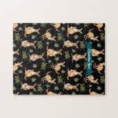 キュートカンガループリント動物愛好家ズワラビーワイルドライフ ジグソーパズル (横)