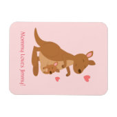 キュートカンガルーベビージョイ子供へ マグネット (横)