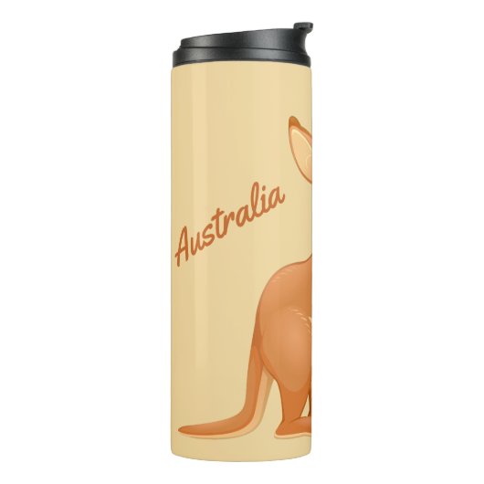 キュートカンガルー名前をカスタムする&文字タンブラー タンブラー (回転左)