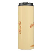 キュートカンガルー名前をカスタムする&文字タンブラー タンブラー (裏面)