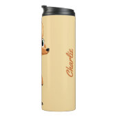 キュートカンガルー名前をカスタムする&文字タンブラー タンブラー (回転右)