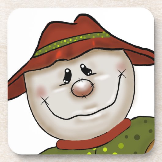 キュートカントリーカカクレロウフォークアート コースター (正面)