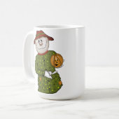 キュートカントリーカカクレロウフォークアート コーヒーマグカップ (正面左)