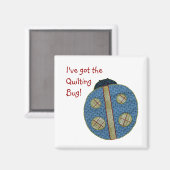 キュートカントリースタイルキルティングラディバグ マグネット (正面/裏面)