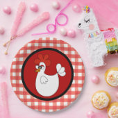 キュートカントリーチキンバーンパーティー ペーパープレート (パーティー)