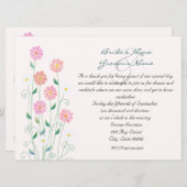 キュートカントリーデイジーリハーサルディナー 招待状 (正面/裏面)