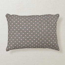 キュートカントリーバーラップハート アクセントクッション