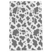 キュートカントリーファームカウズプリント ミディアムペーパーバッグ (正面)