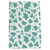 キュートカントリーファームカウズプリント ミディアムペーパーバッグ (裏面)