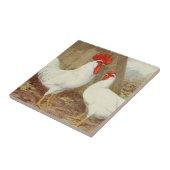 キュートカントリーファームハウスの鶏の鶏のヴィンテージ タイル (側面)