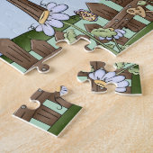 キュートカントリーフォークアート写真 ジグソーパズル (側面)