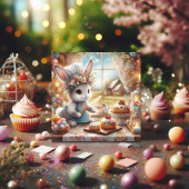 キュートカントリーベイカーバニーパステルイースター シーズンカード