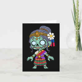 キュートカンボジアンゾンビ ノートカード