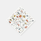 キュートカーズ誕生日 スタンダードカクテルナプキン (角)