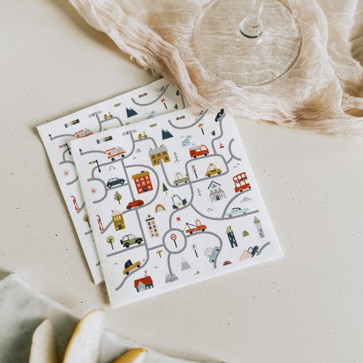 キュートカーズ誕生日 スタンダードカクテルナプキン