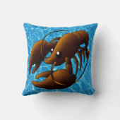 キュートカートゥーンオレンジロブスター クッション (裏面)