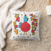 キュートカートゥーントルコ秋 クッション (ブランケット)