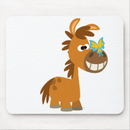 キュートカートゥーンバタフライポニーマウスパッド マウスパッド