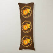 キュートカートゥーンライオンマンダラ抱き枕 ボディピロー (正面縦)