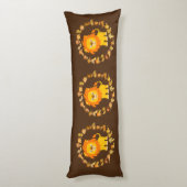 キュートカートゥーンライオンマンダラ抱き枕 ボディピロー (裏面 (縦))