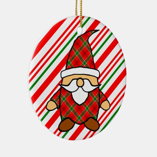 キュートカートゥーン格言キャンディケーンスケッチ セラミックオーナメント (右)