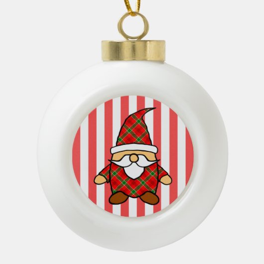 キュートカートゥーン格言スケッチ セラミックボールオーナメント (正面)