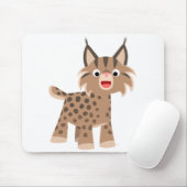 キュートカートマンハッピーLynxマウスパッド マウスパッド (マウス)