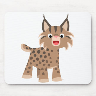 キュートカートマンハッピーLynxマウスパッド マウスパッド